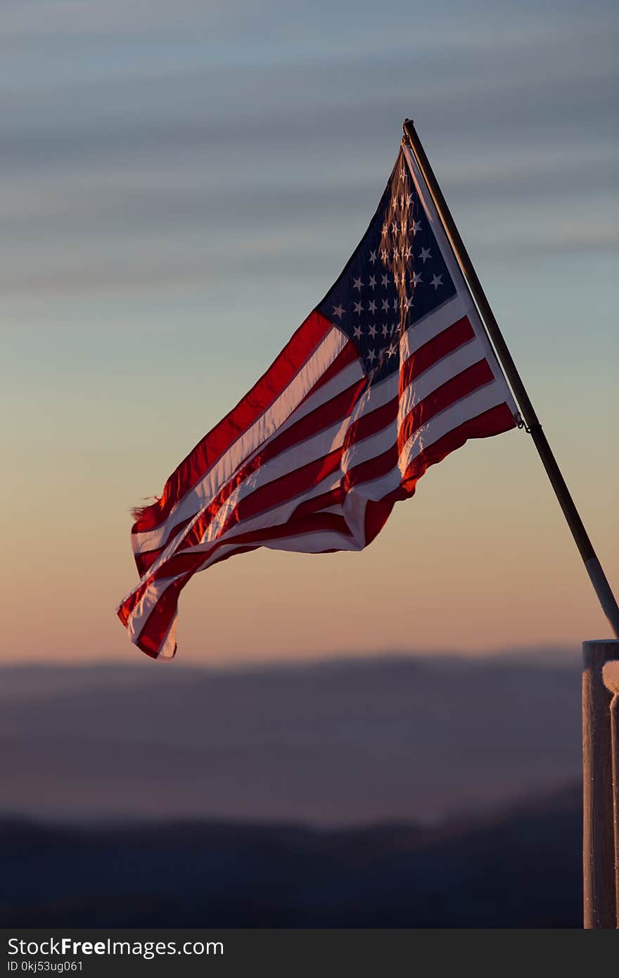 Shallow Photography of Usa Flag