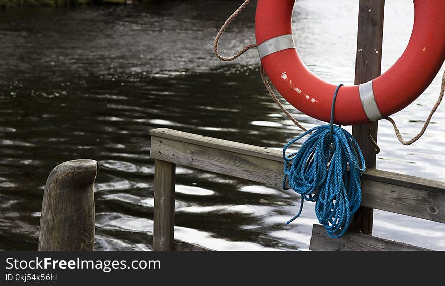 Round Red and Gray Body Floaters on Board