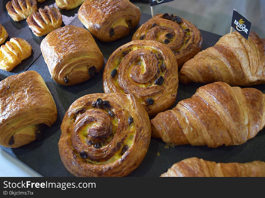 Baked Goods, Danish Pastry, Pain Au Chocolat, Bread