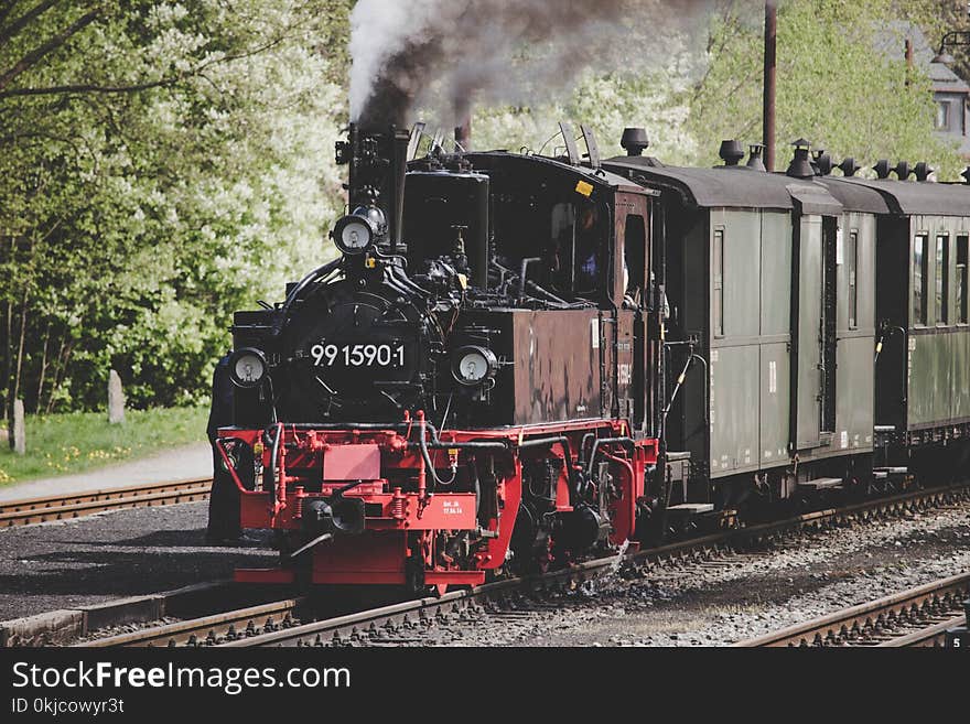 Track, Locomotive, Transport, Steam Engine