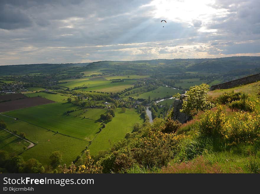 Highland, Sky, Grassland, Hill