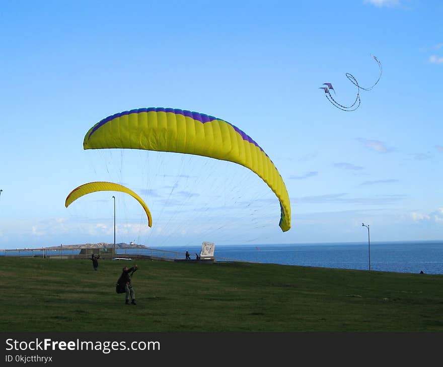 Paragliding, Air Sports, Sky, Windsports