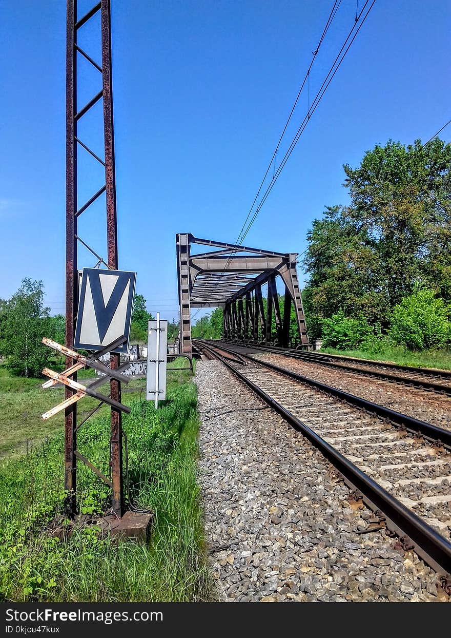 Track, Transport, Bridge, Sky