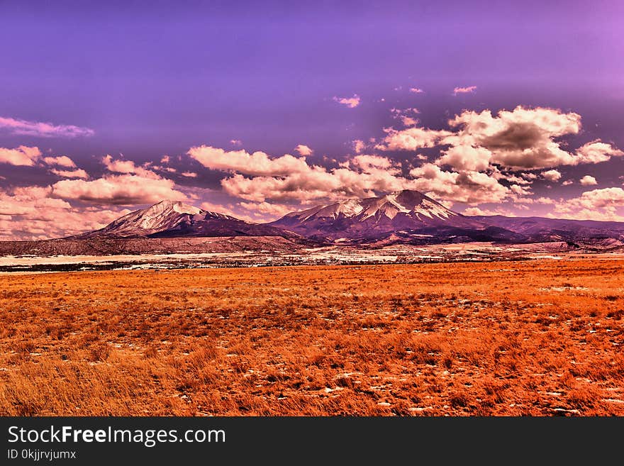 View of snow-covered Colorado mountains in the spring. View of snow-covered Colorado mountains in the spring