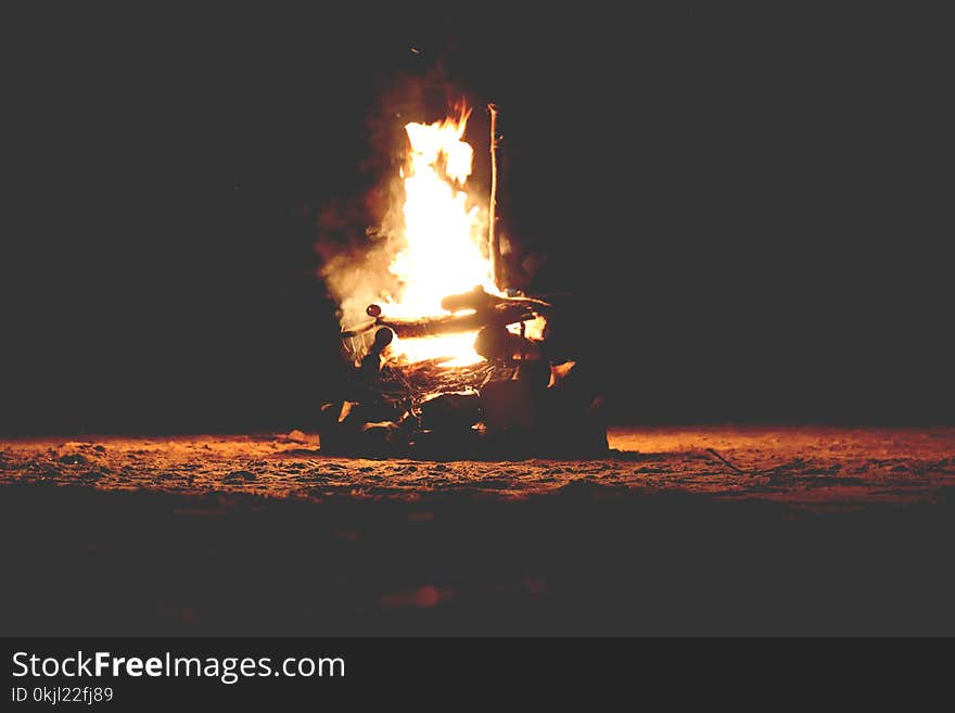 Stock Photography of Bonfire