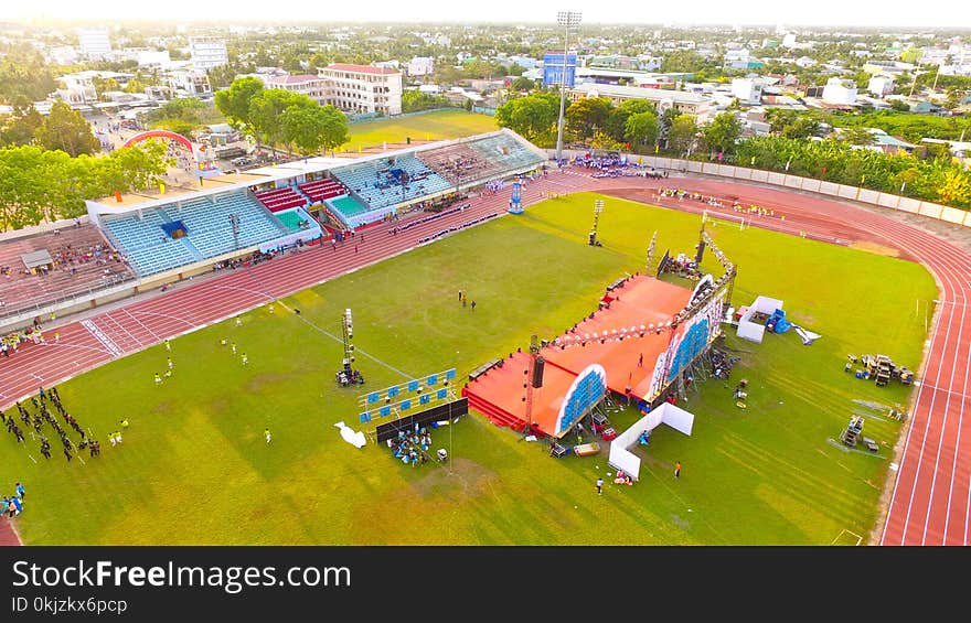 Aerial Photography of Stadium