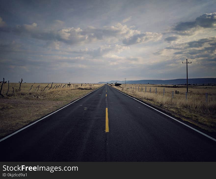 Landscape Photography of Pavement Road