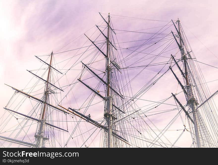 Galleon Ship Photo Under the Cloudy Sky