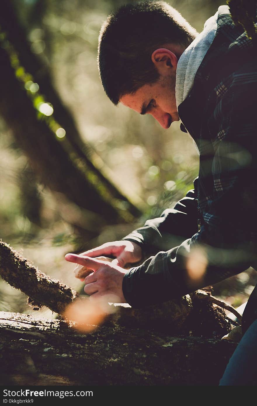 Photo of Man Looking Down