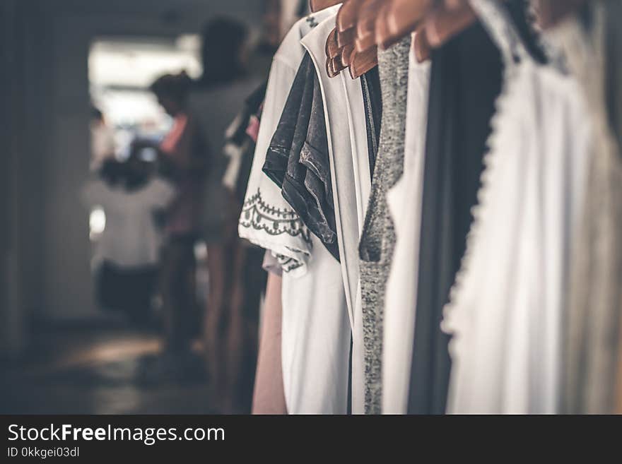 White and Black Floral Cap-sleeved Shirt