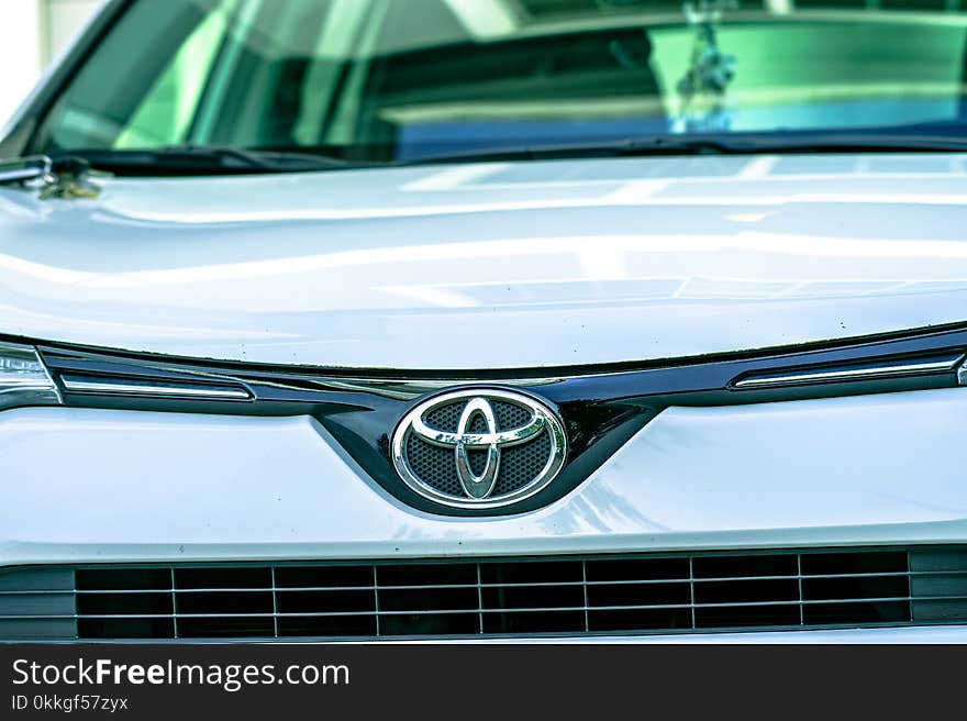 Close-Up Photography of Toyota Car