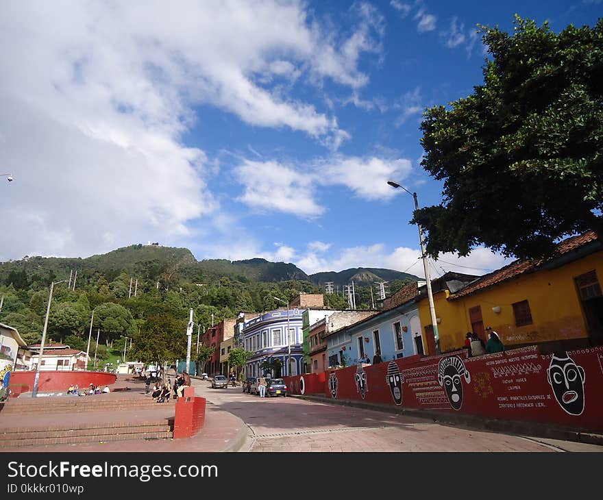 Sky, Town, Cloud, Road