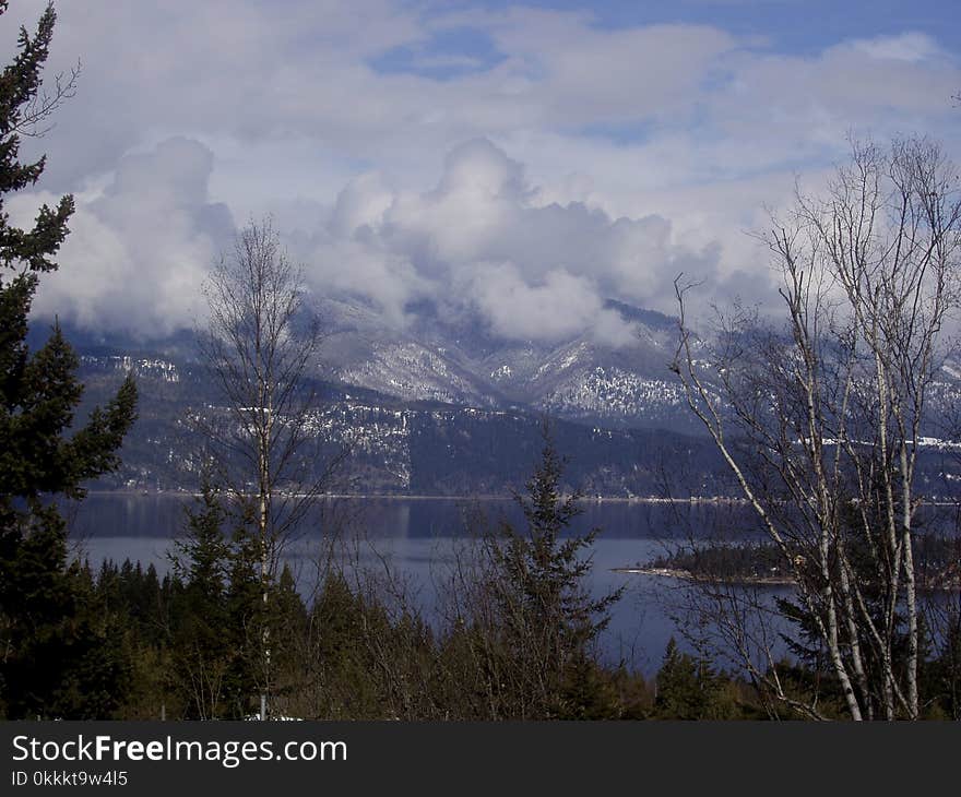 Sky, Nature, Water, Lake