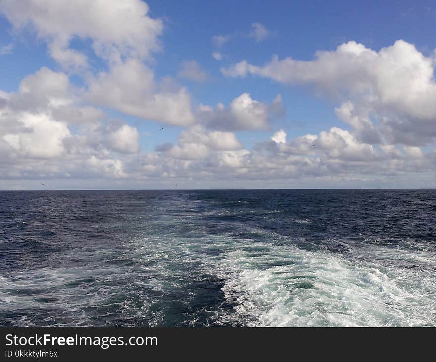 Sea, Ocean, Sky, Horizon