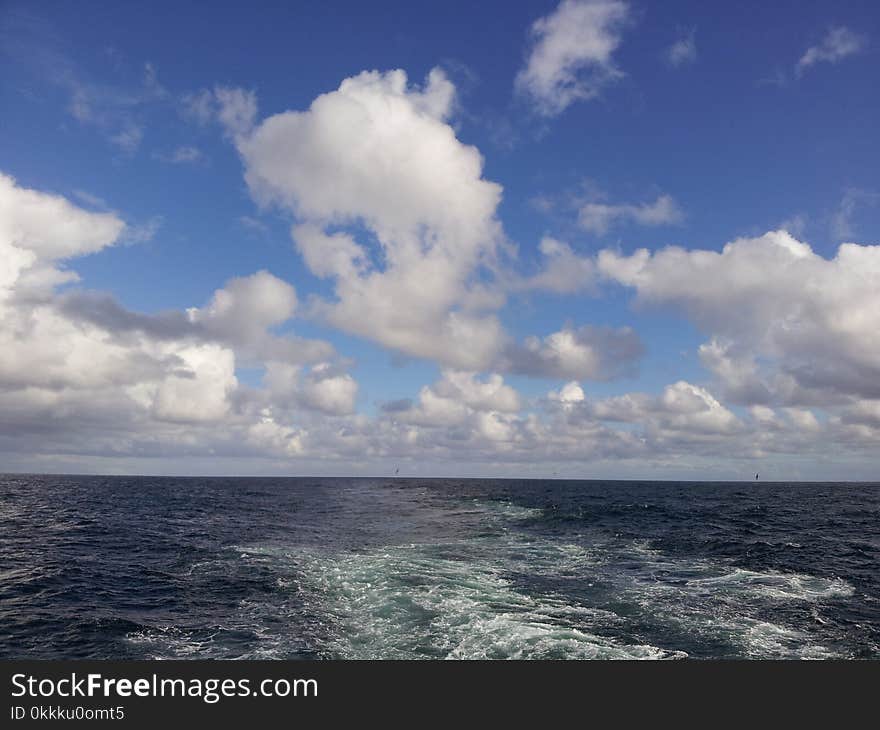 Sea, Sky, Horizon, Cloud