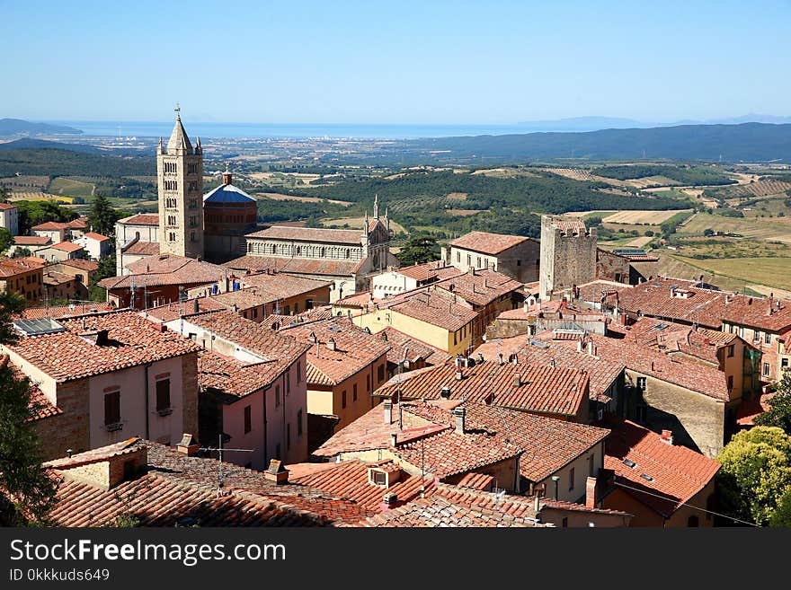 Town, City, Historic Site, Sky