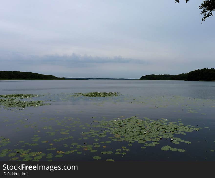 Sky, Loch, Reflection, Water