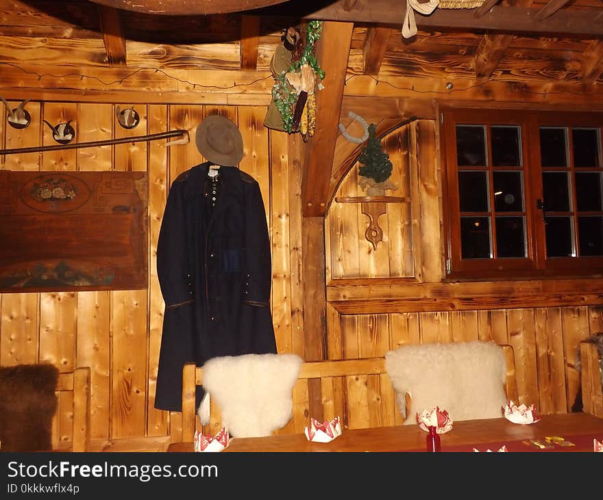 Furniture, Wood, Interior Design, Log Cabin