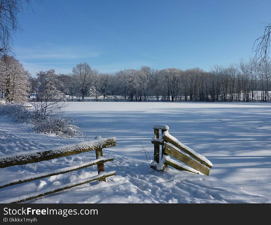 Snow, Winter, Water, Freezing