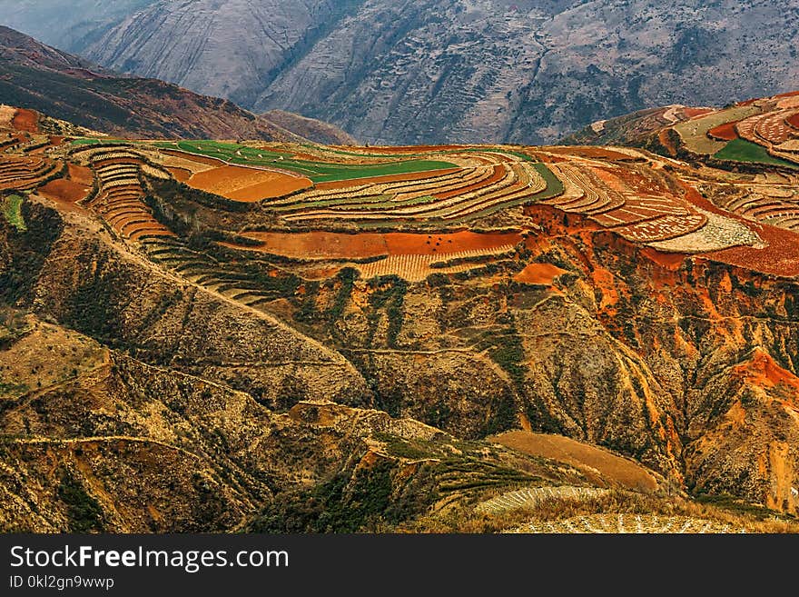 Dongchuan red land in Yunnan