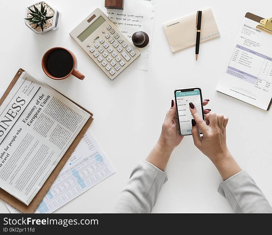 Person Holding Smartphone