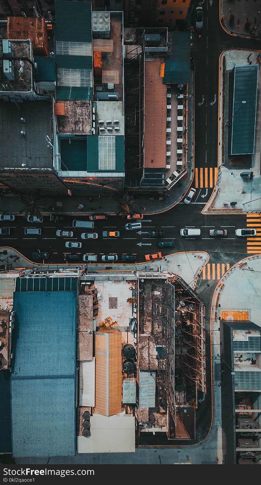 Aerial Photo of City Buildings