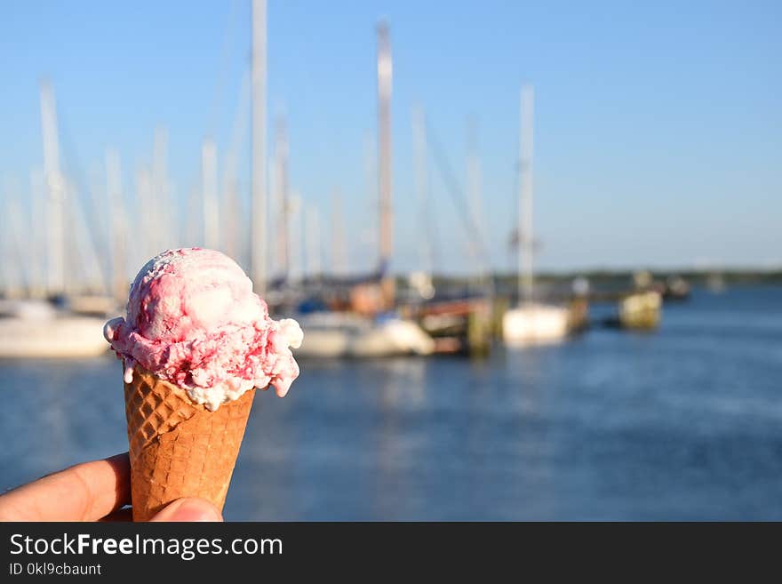 Ice Cream, Sea, Sky, Water