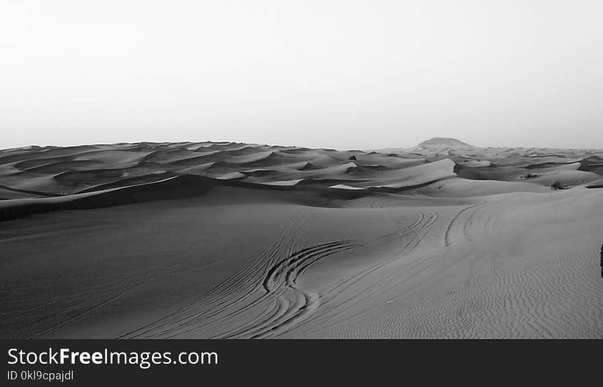 Black And White, Monochrome Photography, Sand, Monochrome