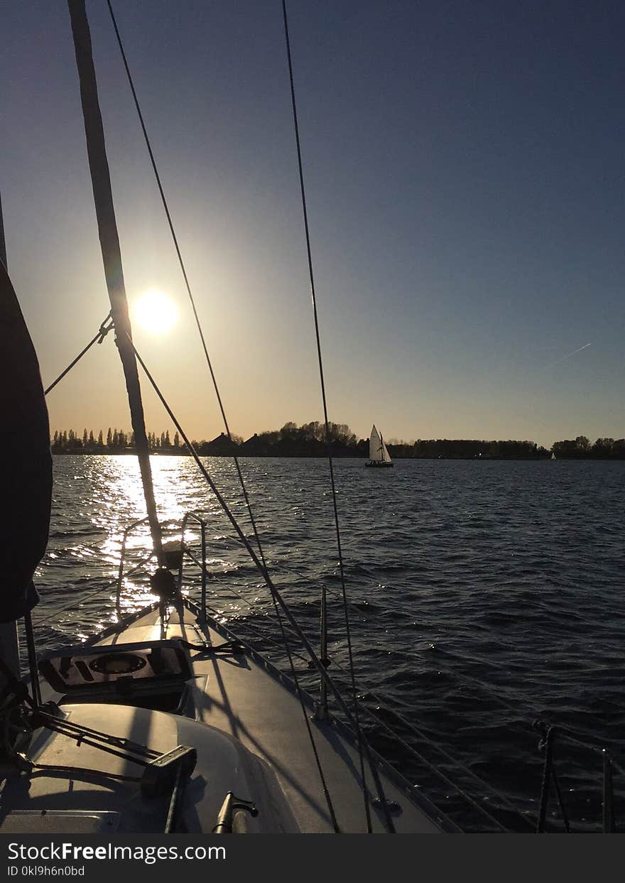 Waterway, Sailing, Sky, Sea