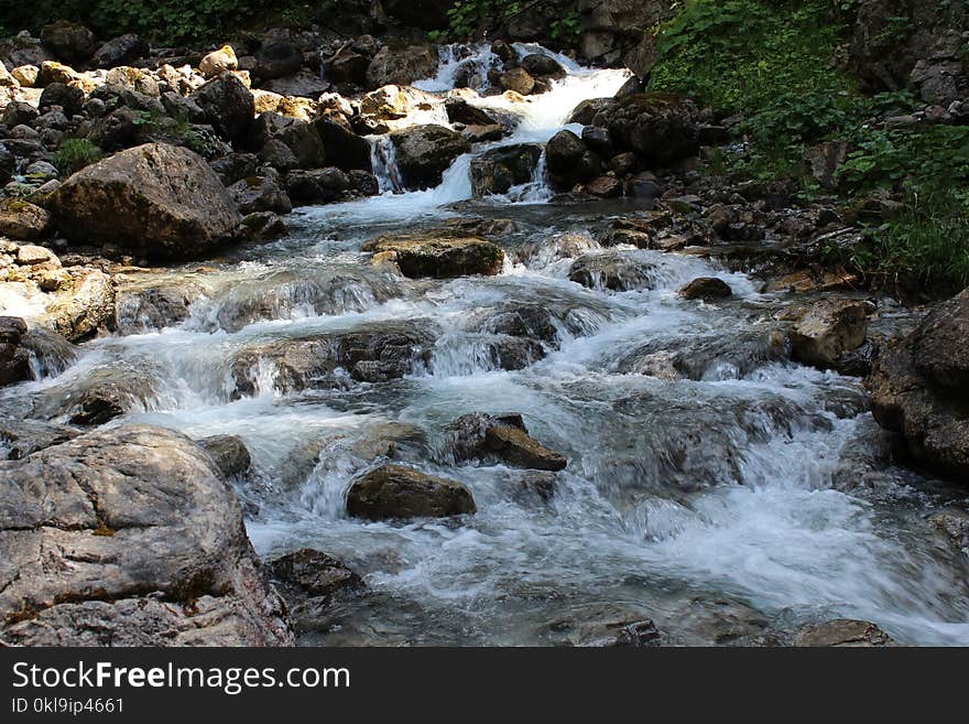 Water, Stream, Body Of Water, Watercourse