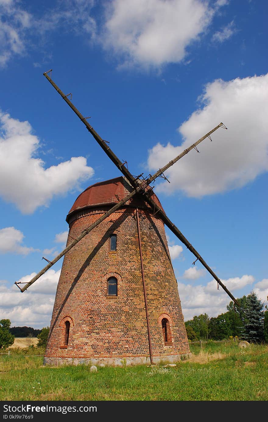 Windmill, Sky, Mill, Cloud