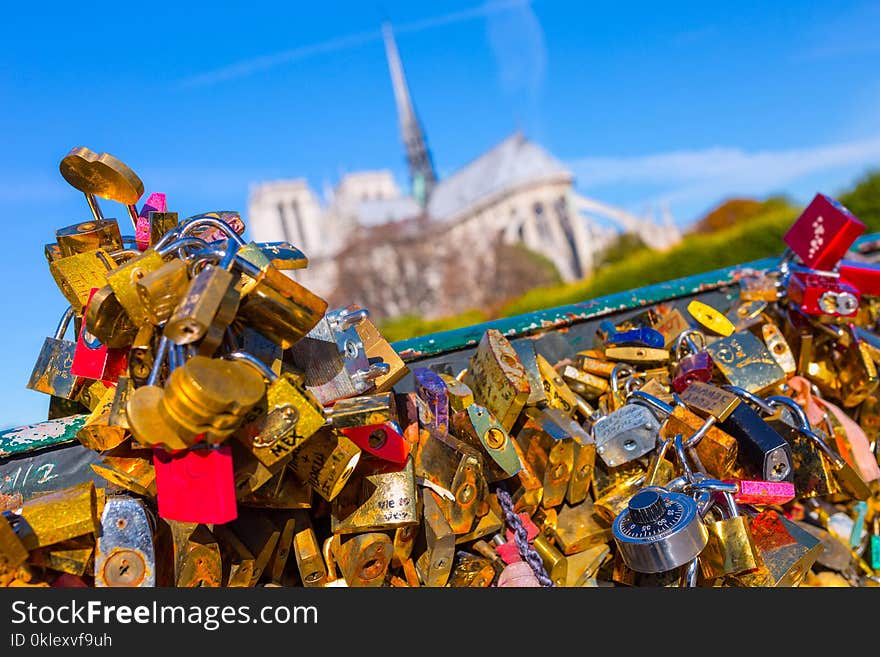 France. Paris. View On Notre Dame Cathedral From The Bridge Pont