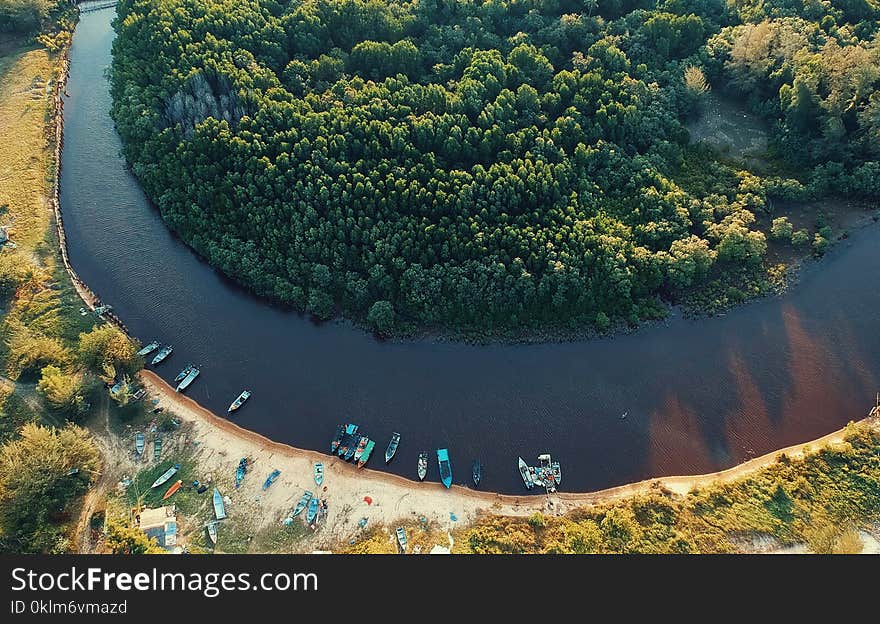 Aerial Photo of River