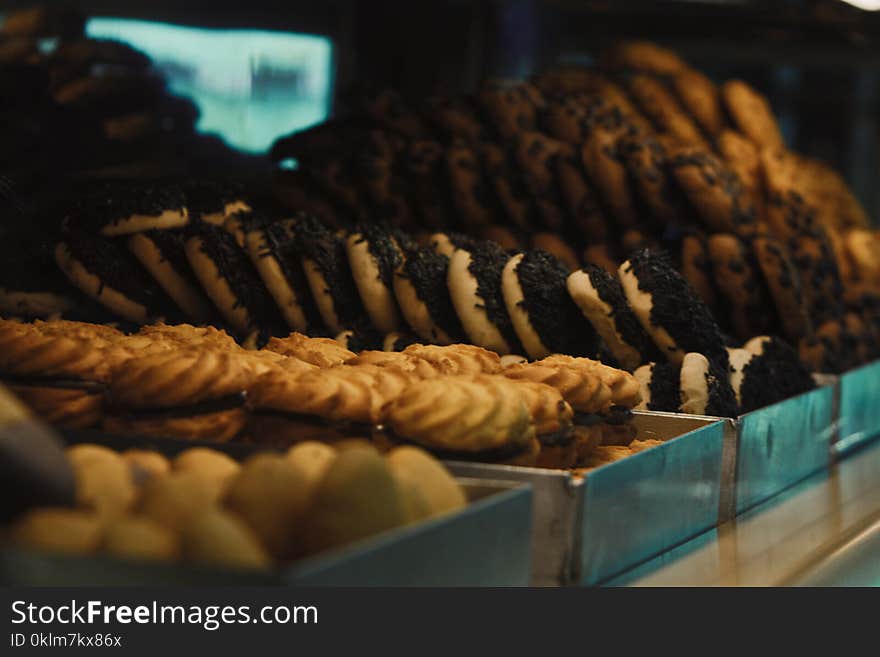 Selective Focus Photography of Doughnut and Cookies