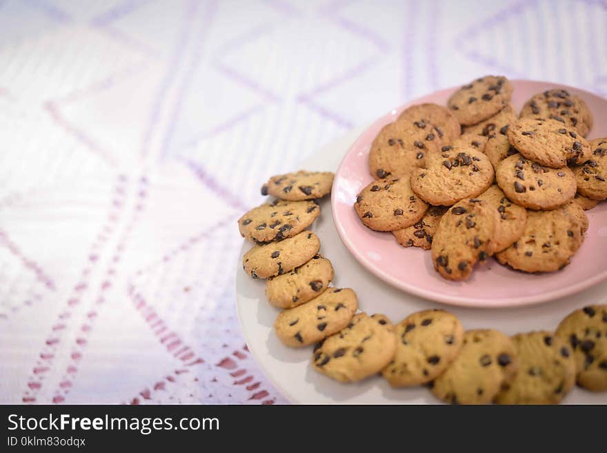 Cookies in Ceramic Plates