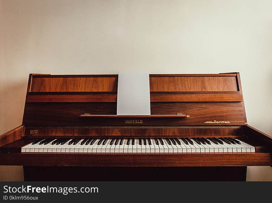 Brown Upright Piano