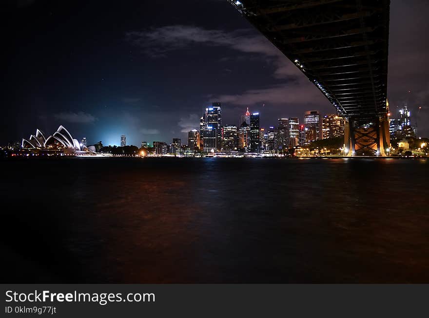 Low-angle Photography of Lighted City Landscape