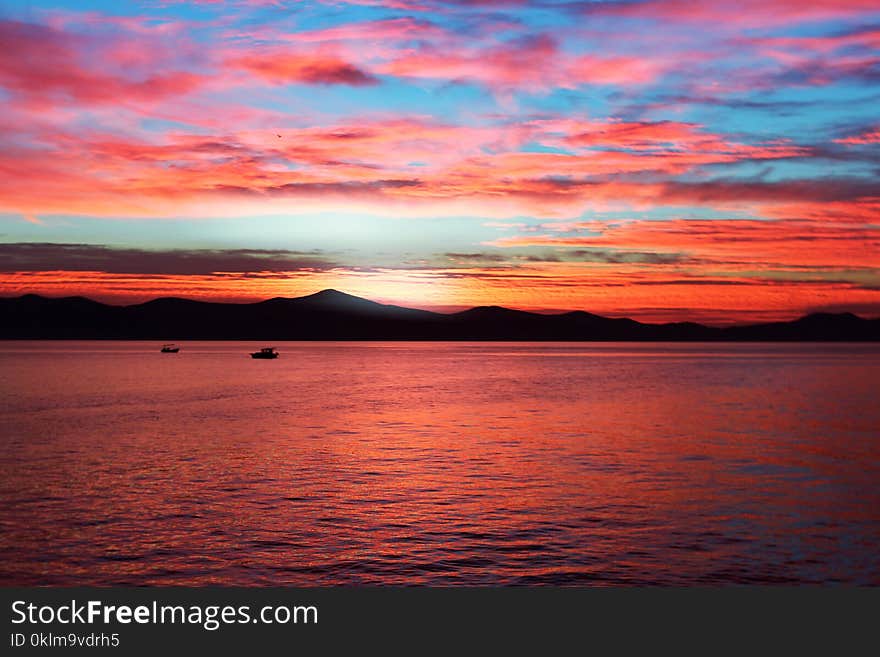 Body of Water during Sunset