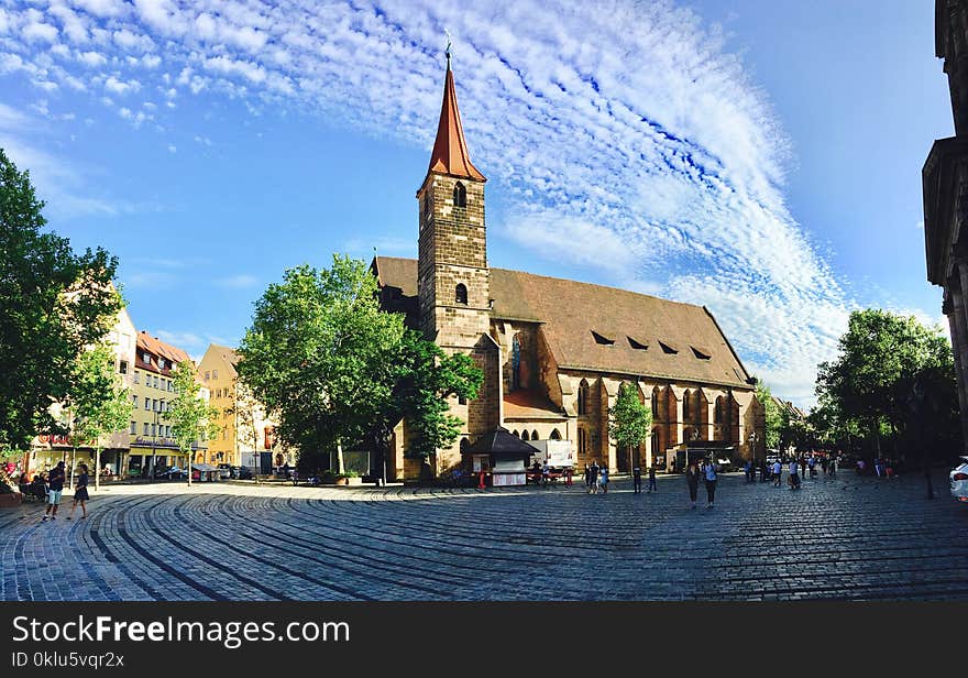 Sky, Town, City, Church