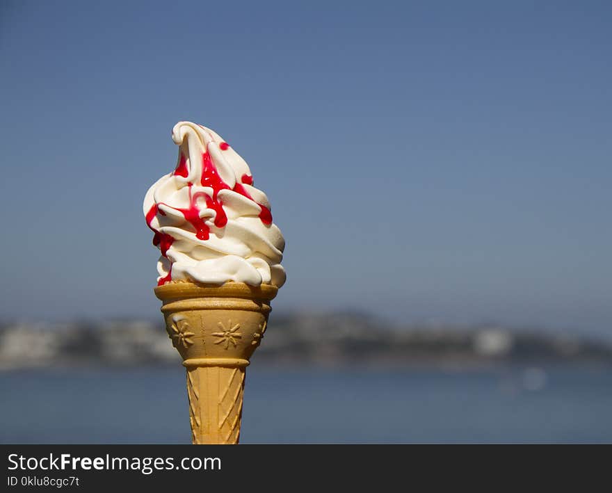 Ice Cream Cone, Ice Cream, Sky, Dairy Product