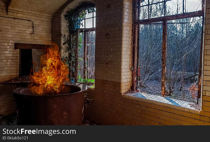 Window, Heat, Glass, Brick