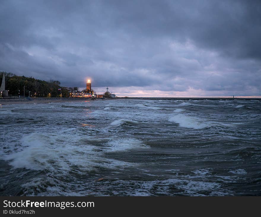 Sea, Sky, Body Of Water, Wave