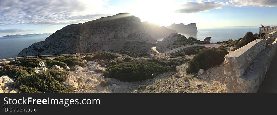 Sky, Mountain, Rock, Terrain