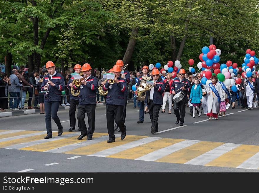 Crowd, Marching, Parade, Event