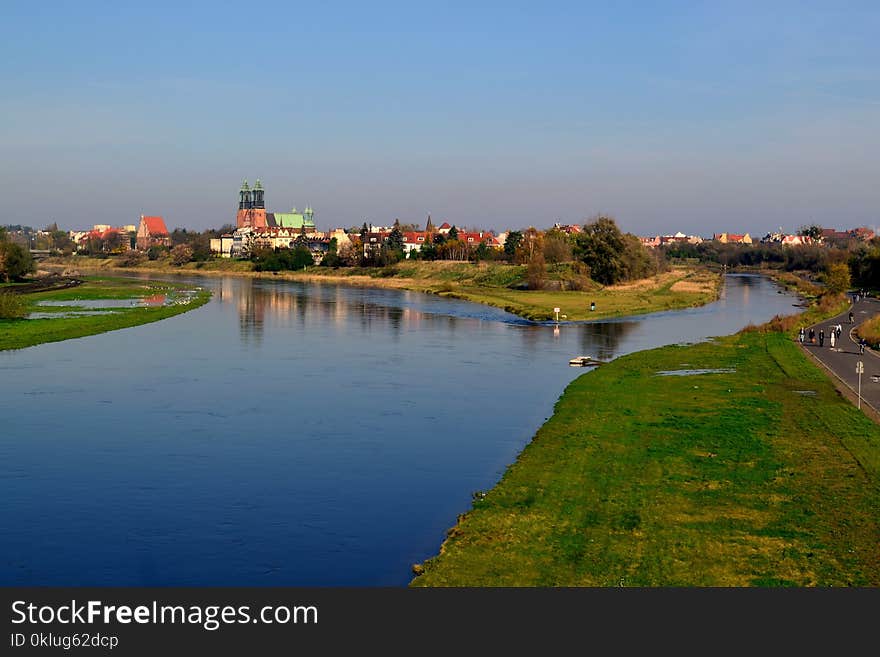 Waterway, River, Reflection, Water