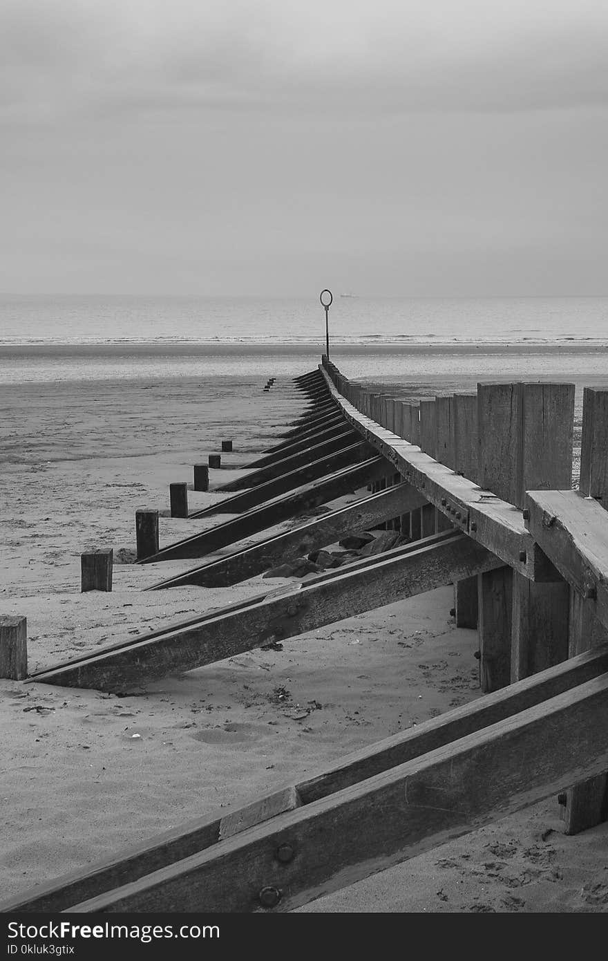 Black And White, Sea, Sky, Monochrome Photography