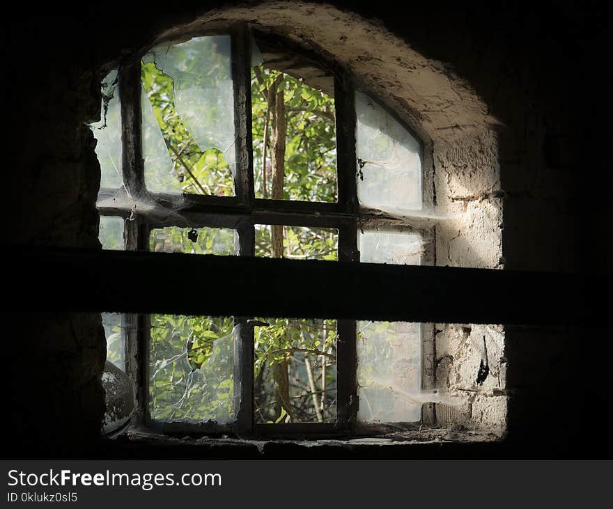 Window, Wall, Ruins, Arch