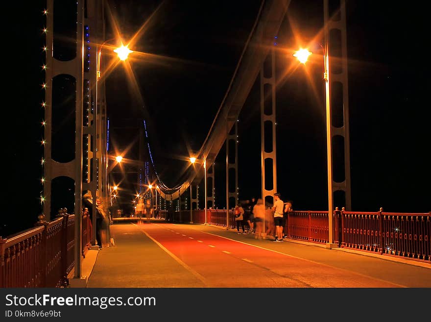 Street Light, Night, Infrastructure, Light