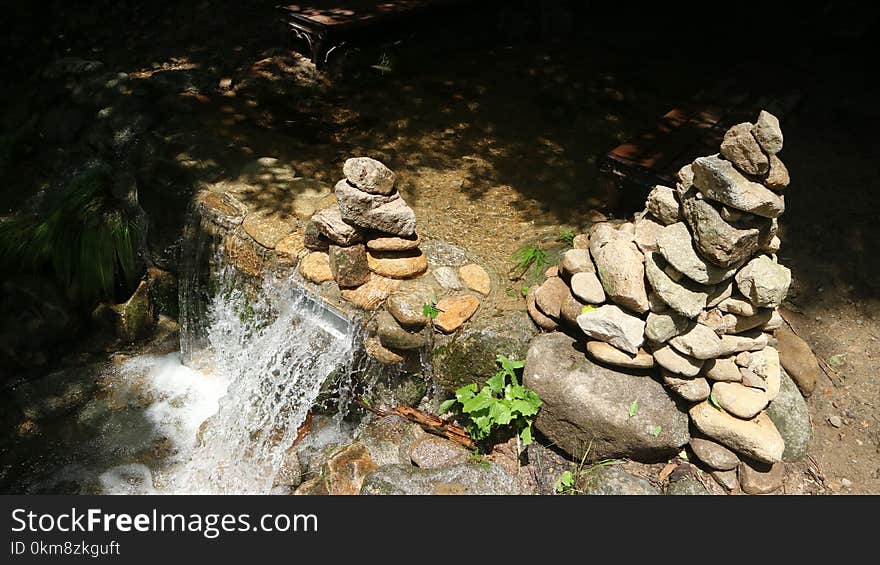 Water, Rock, Water Feature, Watercourse