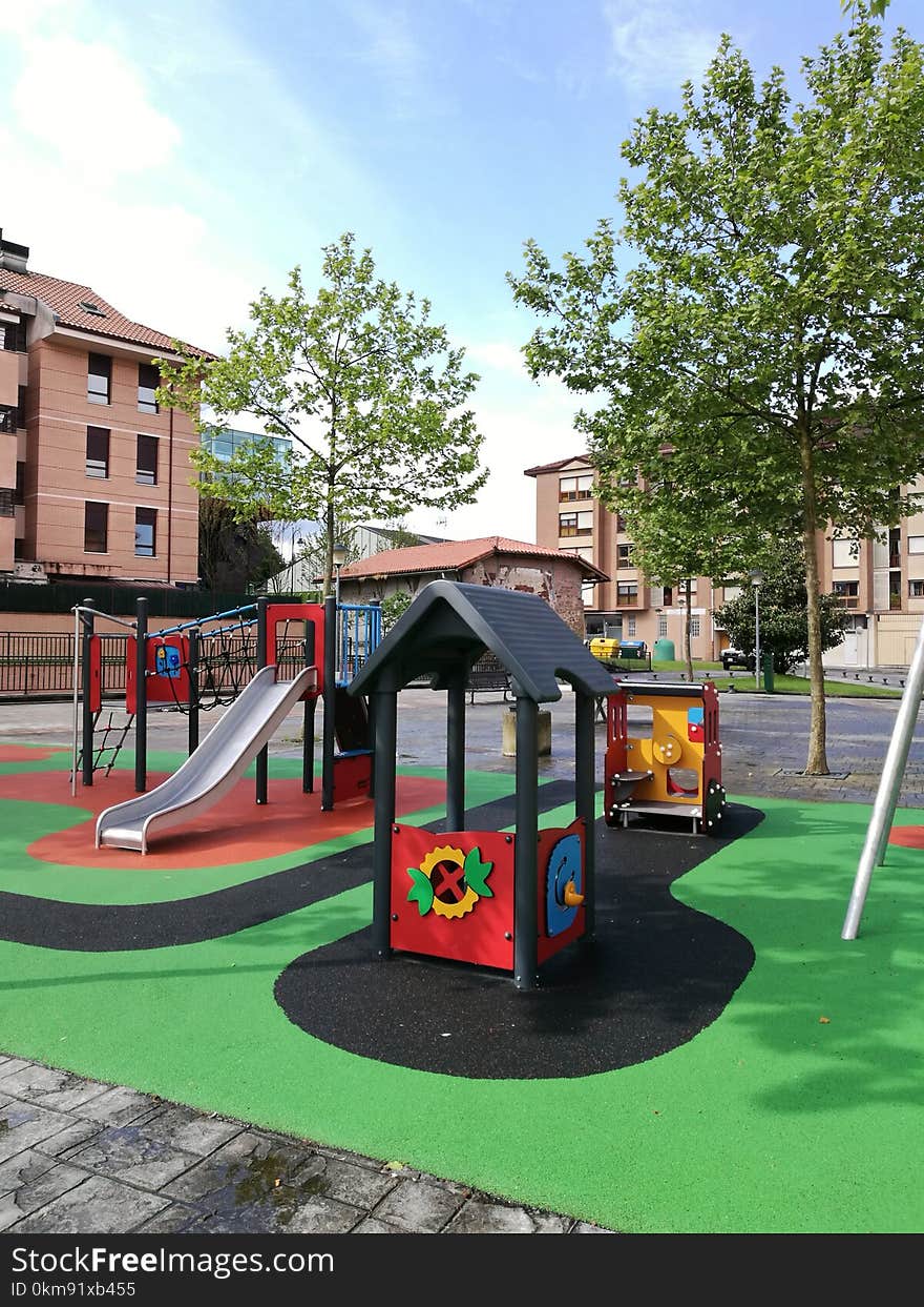 Playground, Public Space, Outdoor Play Equipment, City